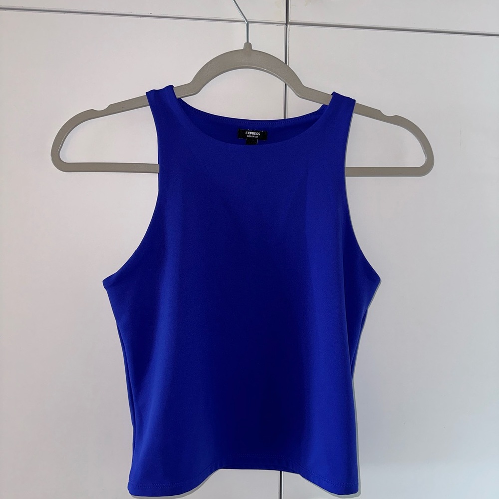 Express blue tank top